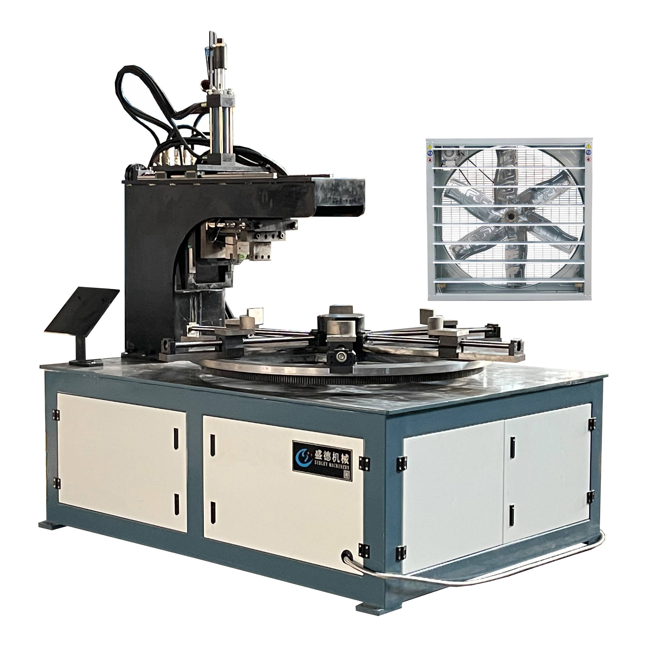 負壓風(feng)機 風筒側(cè)面沖孔機(jī)