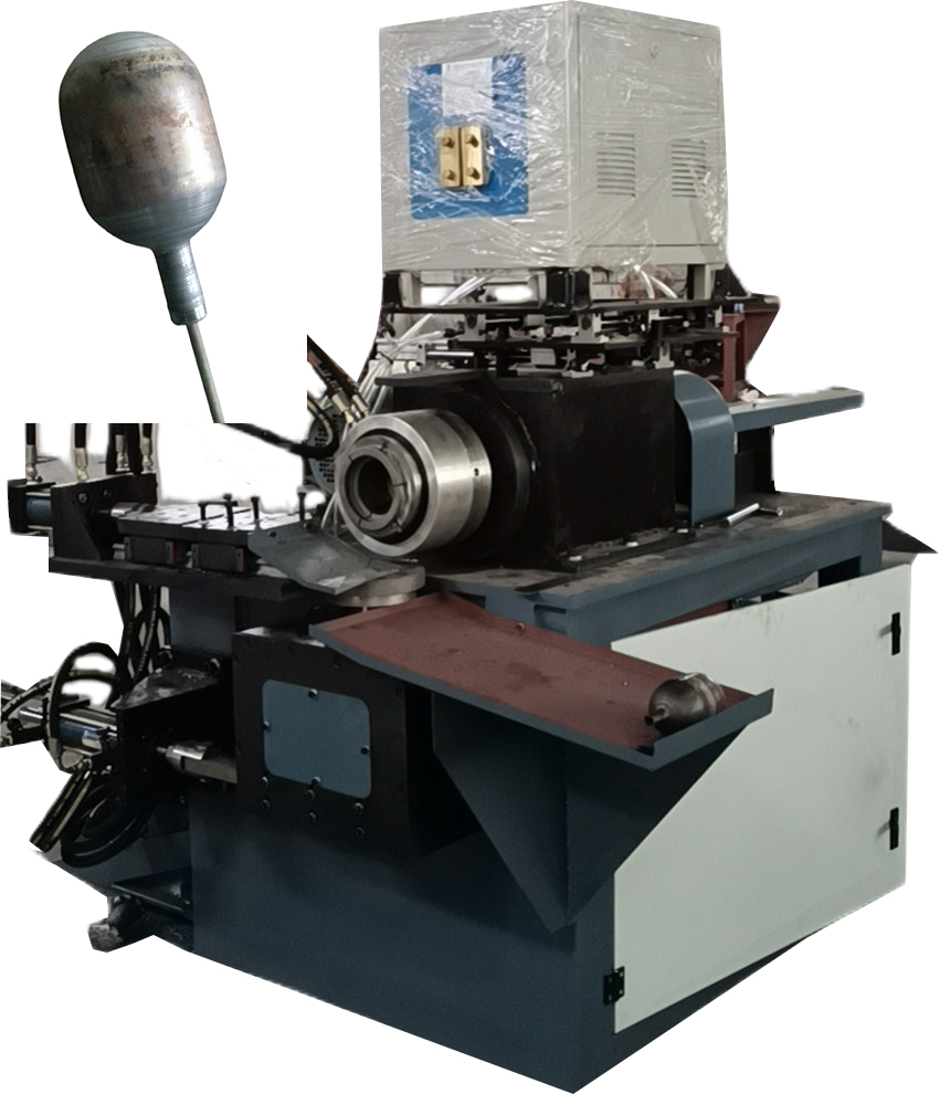 氣(qi)瓶縮口(kou)高頻加(jia)熱金屬(shu)成型旋(xuán)壓機